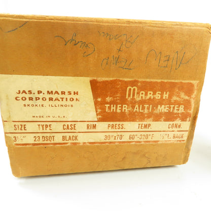 Marsh 23DSQT 3-1/2" Combination Pressure/Altitude/Temperature Gauge 60-320°F