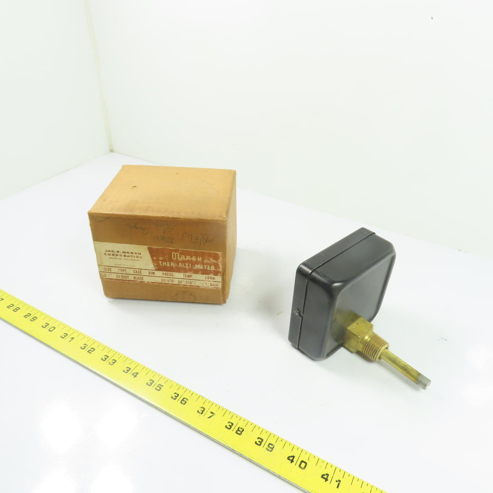 Marsh 23DSQT 3-1/2" Combination Pressure/Altitude/Temperature Gauge 60-320°F