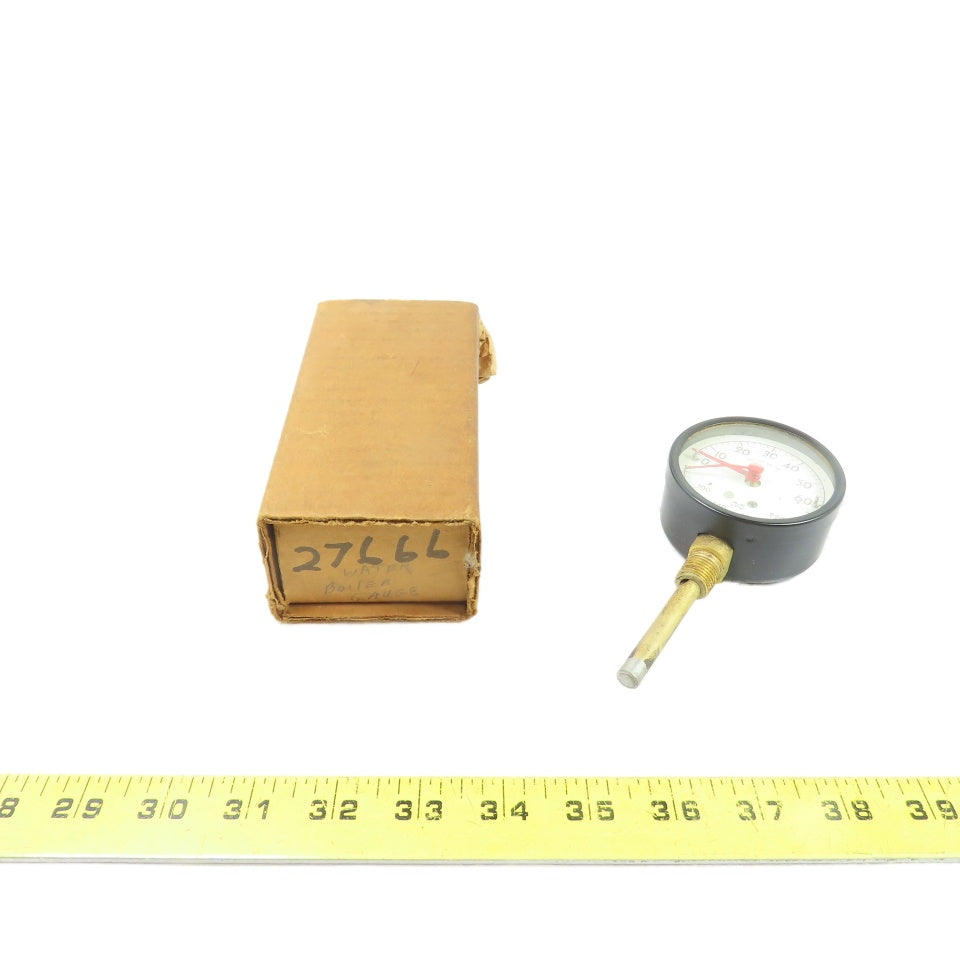 0-60 PSI Combination Water Boiler Pressure & Temperature Gauge