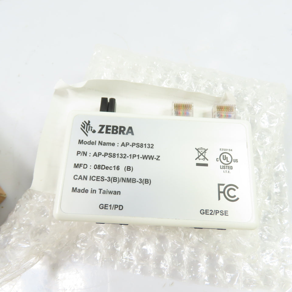 Zebra AP-PS8132 AP-PS8132-1P1-WW-Z 10W PoE Power Supply For GigE2 NEW