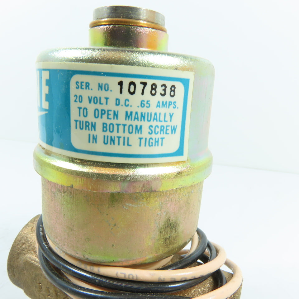 Electro Zone N/A 1" NPT x 1" Socket Brass Electric Zone Valve 20V DC