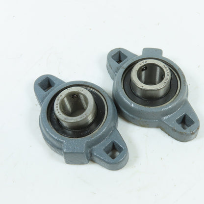 NTN AS202-010 5/8" Bore 2-Bolt Oval Flange Mount Bearing Lot Of 2