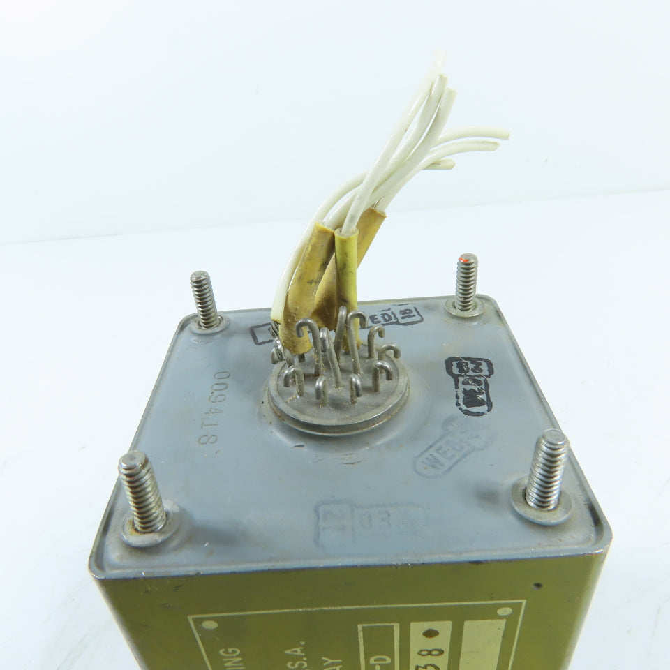 Wheaton Engineering E-617-D Hermetically Sealed Octal Base Time Delay Relay