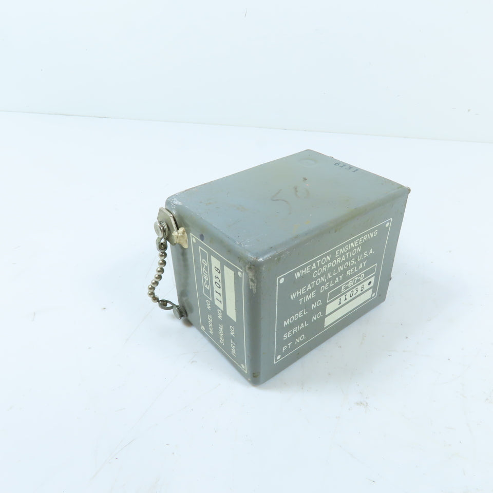 Wheaton Engineering E-617-D Hermetically Sealed Octal Base Time Delay Relay