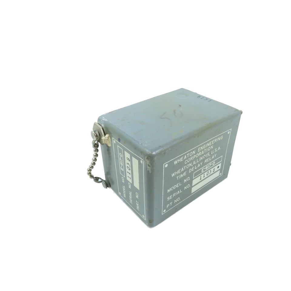 Wheaton Engineering E-617-D Hermetically Sealed Octal Base Time Delay Relay