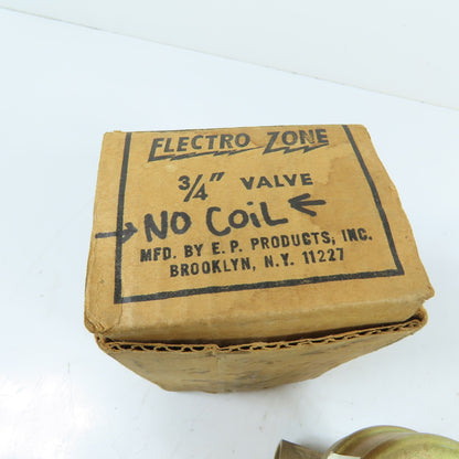 Electro Zone 3/4" Sweat Bronze Zone Valve Body No Coil