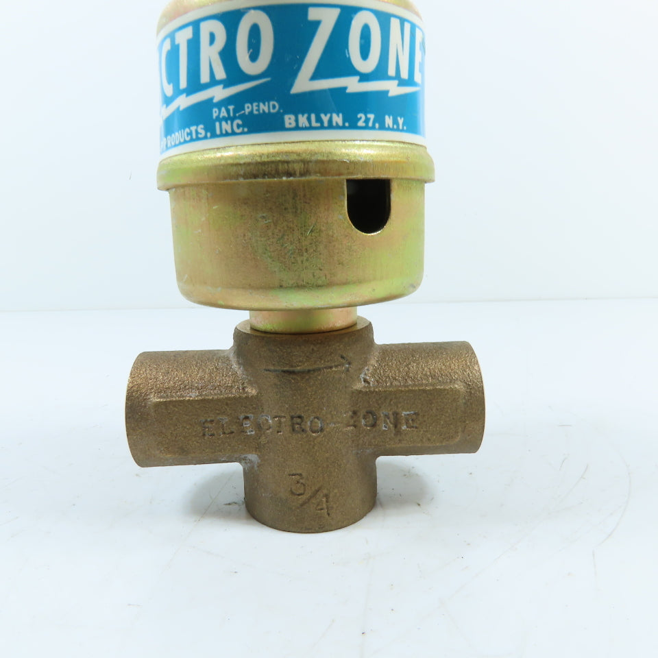 Electro Zone 3/4" Sweat Bronze Zone Valve Body No Coil