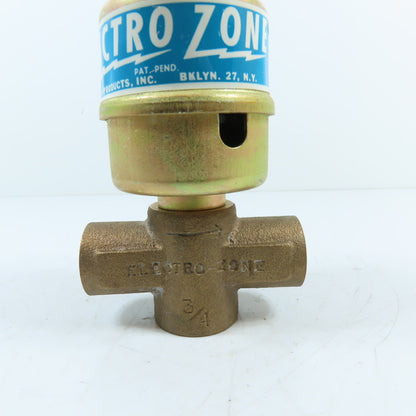 Electro Zone 3/4" Sweat Bronze Zone Valve Body No Coil