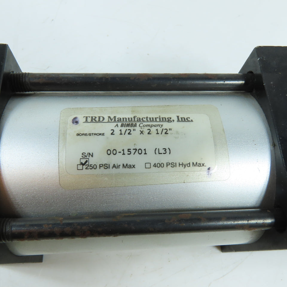 TRD Manufacturing N/A 2-1/2" Bore Pneumatic Cylinder 250 PSI Clevis Mount