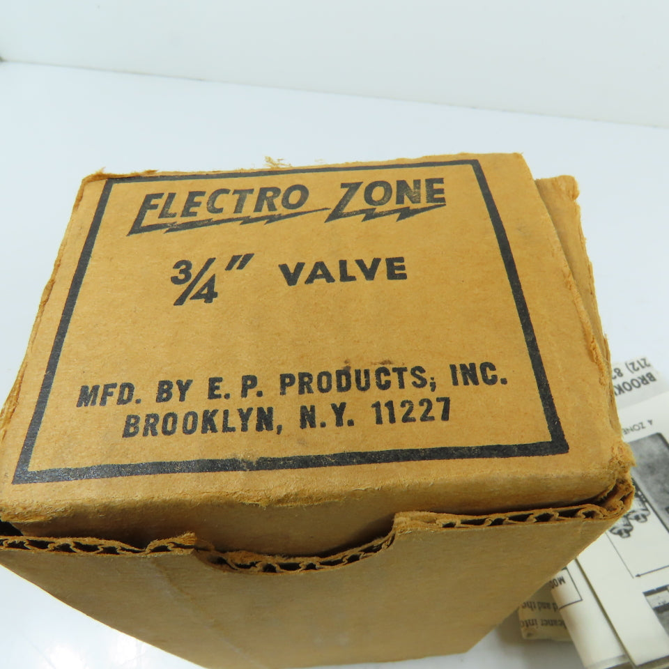 Electro Zone 3/4" Sweat Zone Valve Solenoid Actuator 20VDC