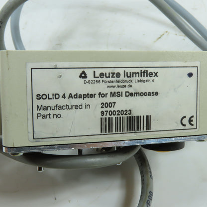 Leuze lumiflex 97002023 SOLID 4 Demo Case Test Adapter Box with Cables