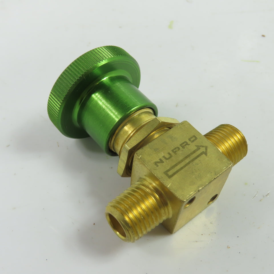 Nupro B-4HW2 Brass Shut-Off Valve 3/8" NPT