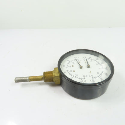 U.S. Gauge 0-50 PSI 60-260°F Combination Pressure & Temperature Gauge