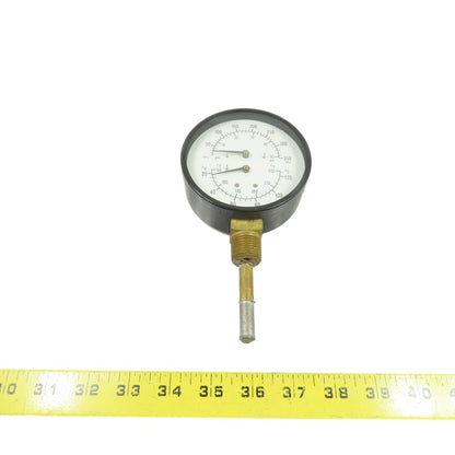 U.S. Gauge 0-50 PSI 60-260°F Combination Pressure & Temperature Gauge