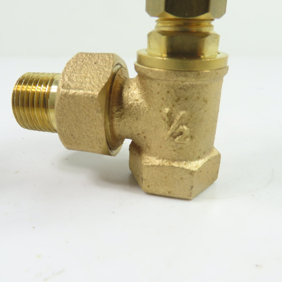 1/2" NPT Brass Flow Control Valve NEW