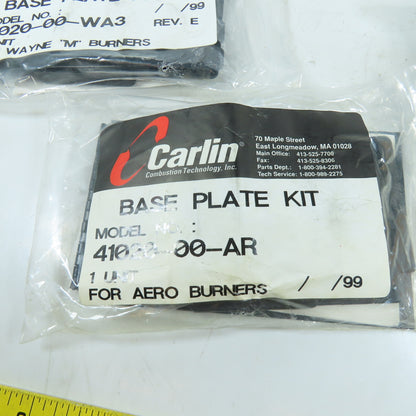 Carlin Base Plate Kit Assortment for Various Oil Burners Misc. Lot Of 5