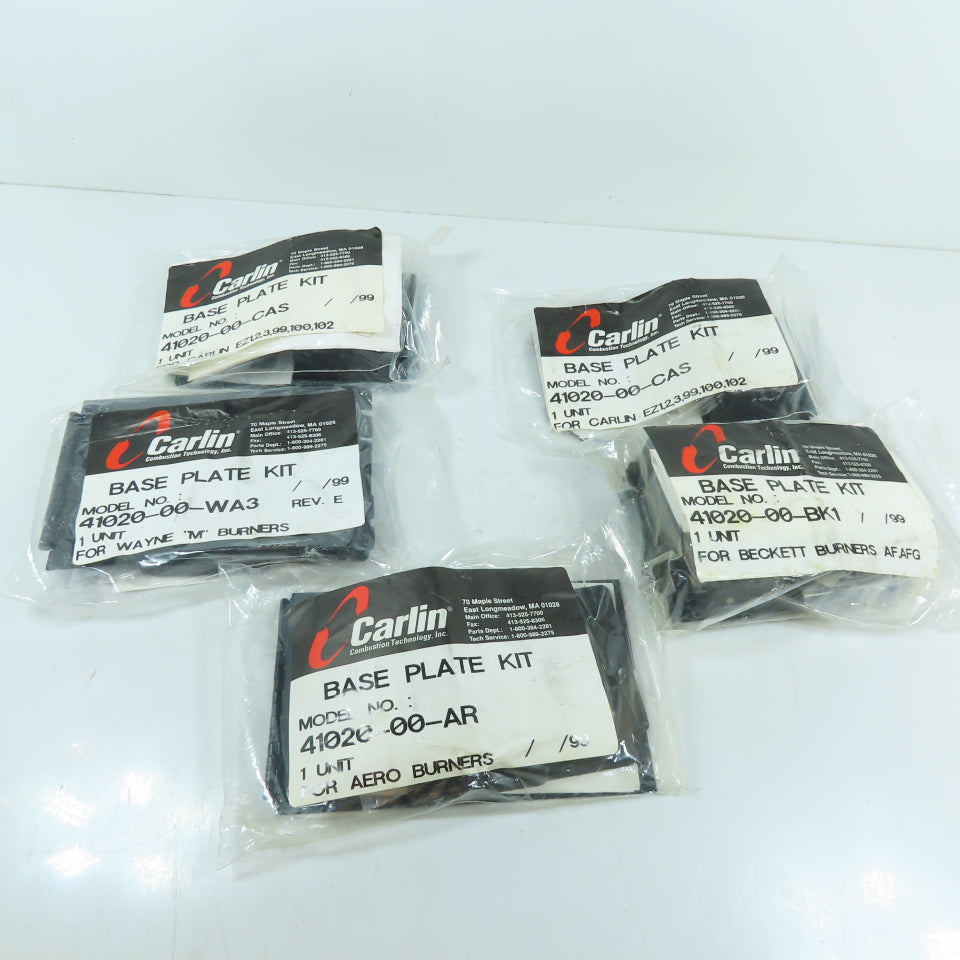 Carlin Base Plate Kit Assortment for Various Oil Burners Misc. Lot Of 5
