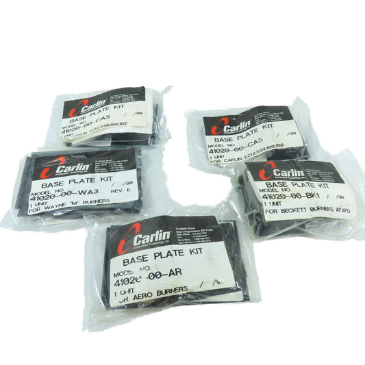 Carlin Base Plate Kit Assortment for Various Oil Burners Misc. Lot Of 5