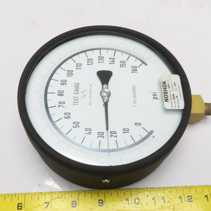NOSHOK 60-800-160 6" Precision Test Pressure Gauge 0-160 PSI ANSI Grade 3A