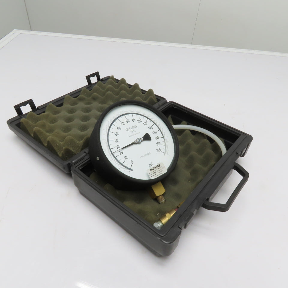 NOSHOK 60-800-160 6" Precision Test Pressure Gauge 0-160 PSI ANSI Grade 3A