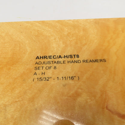 Value Collection AHR/EC/A-H/ST8 Adjustable Hand Reamer Set A-H 15/32"-1-11/16"