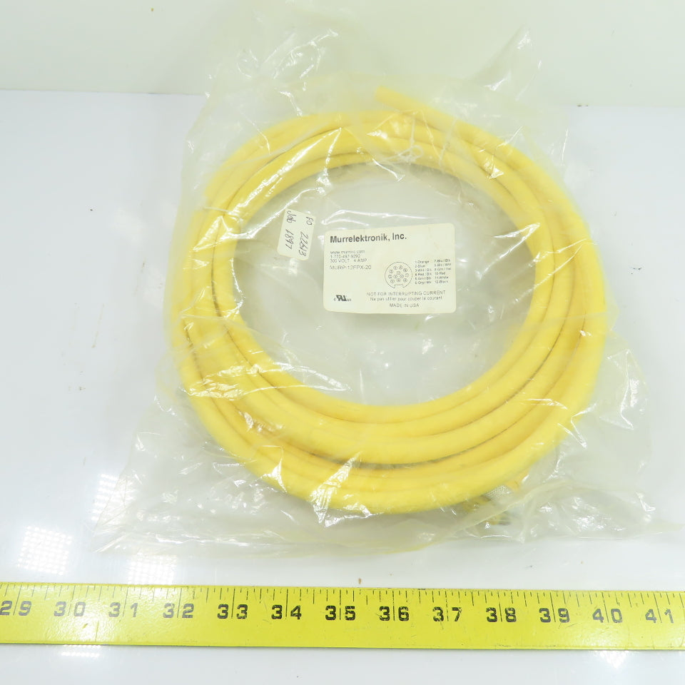 Murrelektronik MURP-12FPX-20 12-Pole Female Cordset Cable 20' 300V 4A