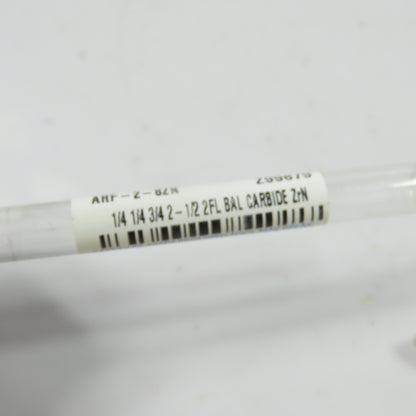 HTC Tool ARF-2-8ZN 1/4"x 1/4"x3/4" 2 Flute Carbide End Mill ZrN 2-1/2" OAL