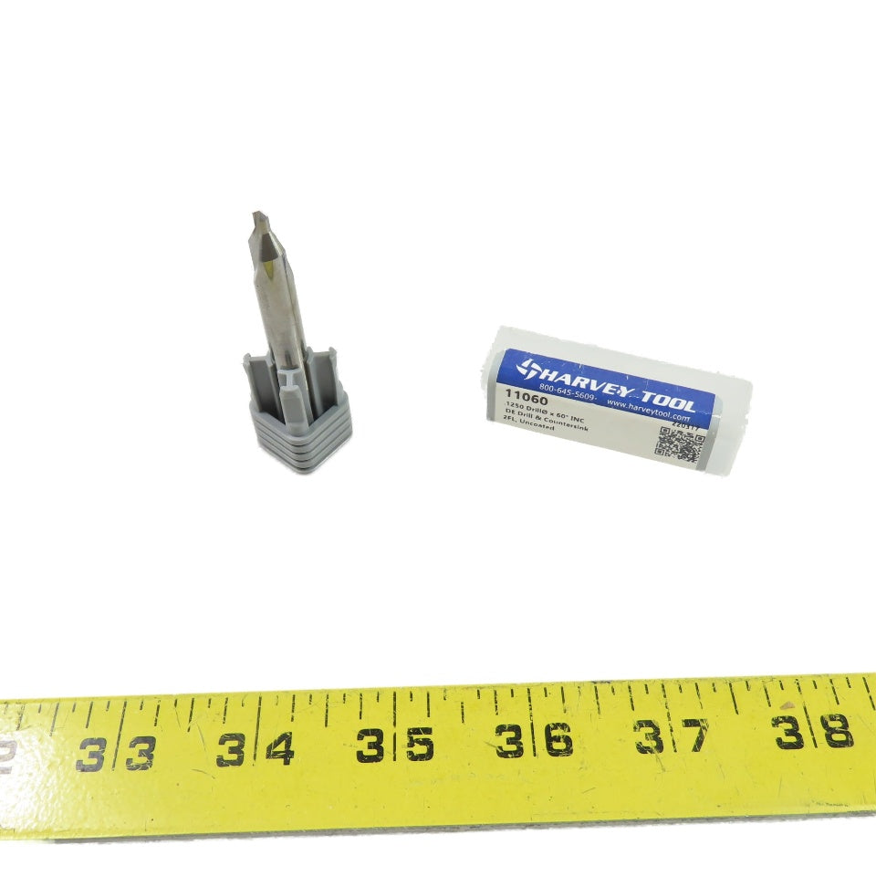 Harvey Tool 11060 1/8" Double-End Drill & Countersink 60° Carbide