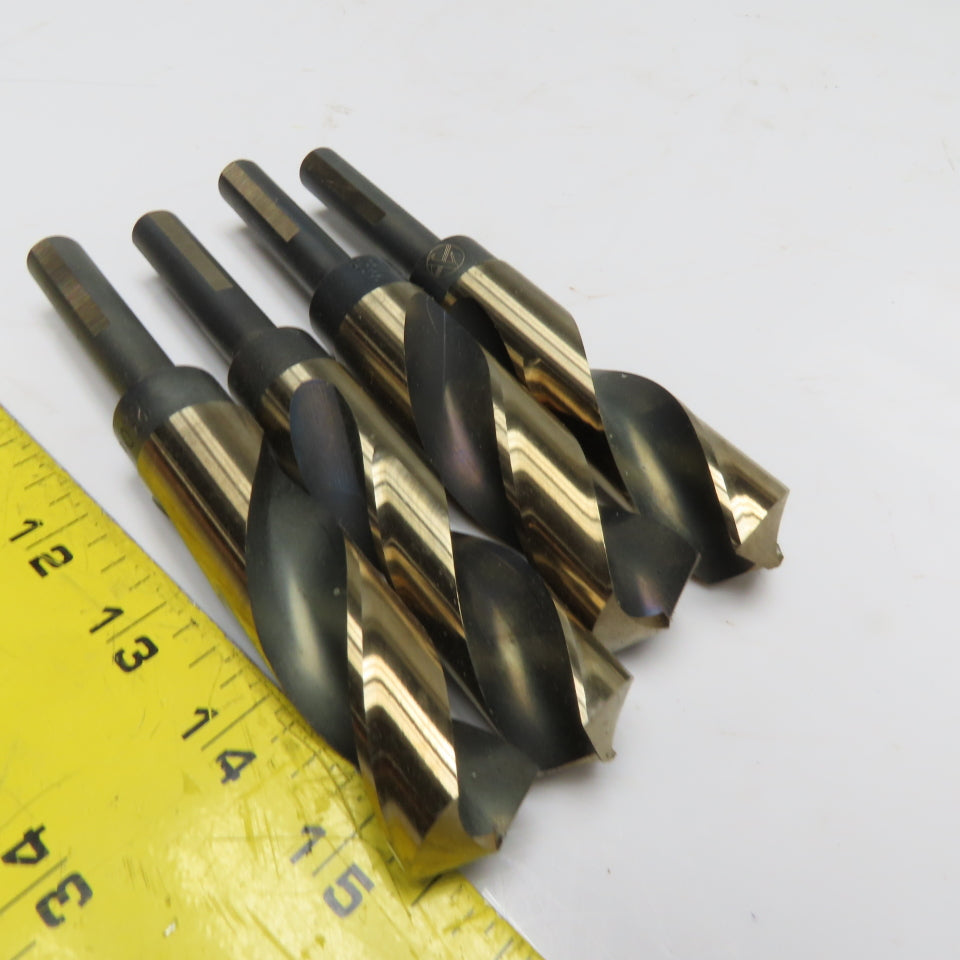 Kwik Cut A00107 4-Piece 1/2" Reduced Shank Metric Drill Bit Set 22-25mm