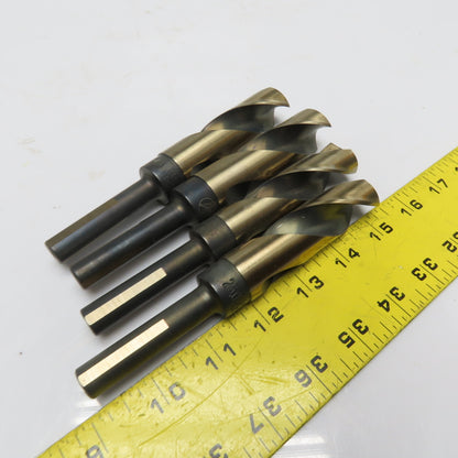 Kwik Cut A00107 4-Piece 1/2" Reduced Shank Metric Drill Bit Set 22-25mm