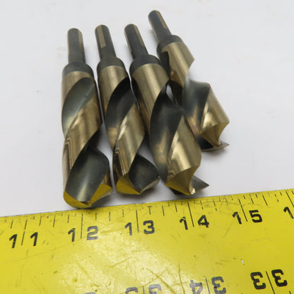 Kwik Cut A00107 4-Piece 1/2" Reduced Shank Metric Drill Bit Set 22-25mm