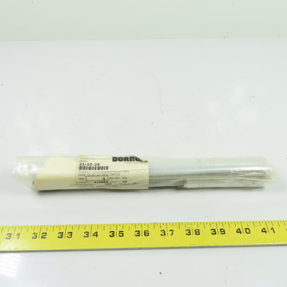 Dorner 21-10-28 Spindle 1" x 10" Steel Knurled No BRG