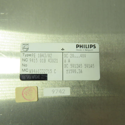 Bosch PE 1843/02 047181-210-110 CNC Power Supply Module 20-40V