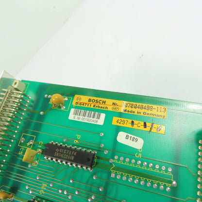 Bosch 1070048499-113 CNC NC-SPS Bit-Bus PLC Control Circuit Board Module