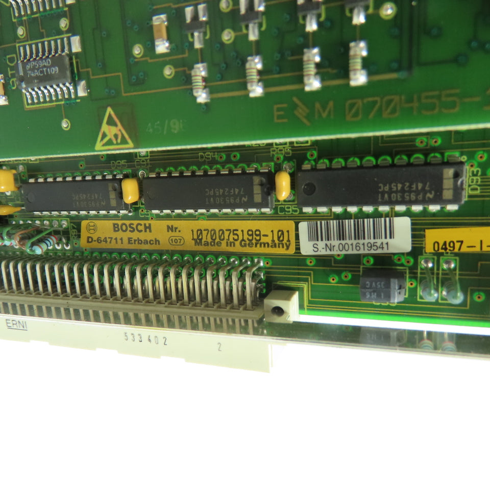 Bosch 913572 CP/MEM5 CNC CPU/Memory Control Card Circuit Board 1070075199-101