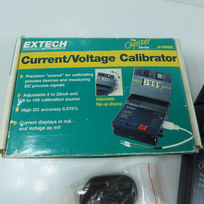 Extech 412355 Current & Voltage Calibrator/Meter With Case & AC Adapter