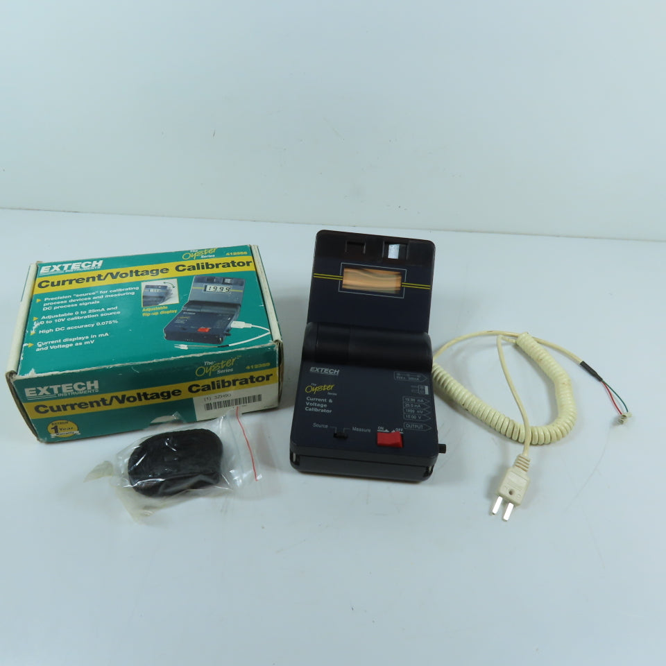 Extech 412355 Current & Voltage Calibrator/Meter With Case & AC Adapter