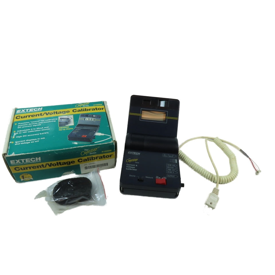 Extech 412355 Current & Voltage Calibrator/Meter With Case & AC Adapter