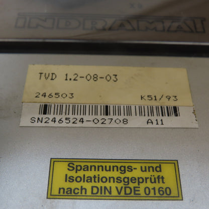 Indramat 246503 TVD 1.2-08-03 AC Servo Power Supply 380-460VAC 3-Phase