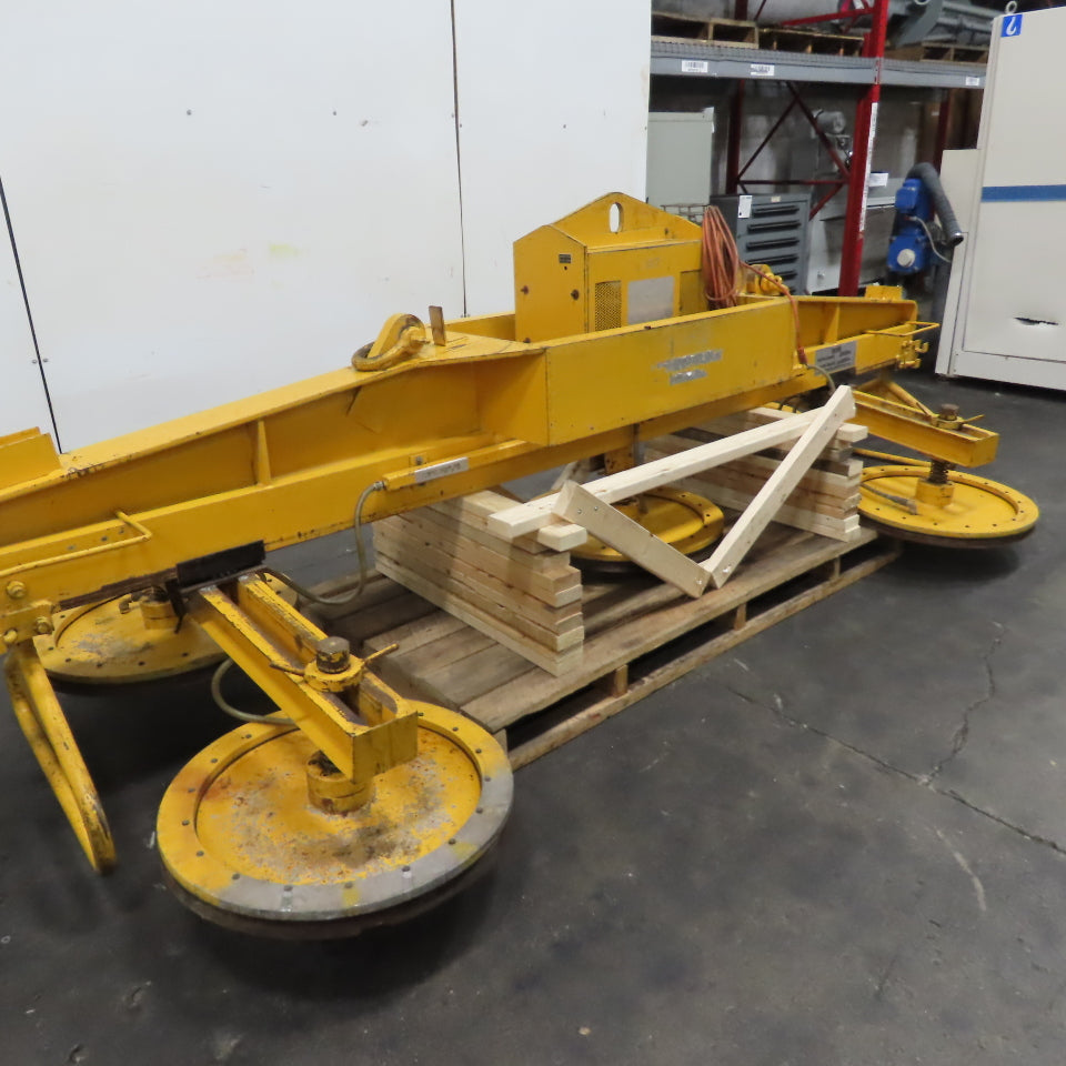 Univac 10000 lb 11' 5-Pad Overhead Vacuum Suction Lifter Spreader 1Ph 110V