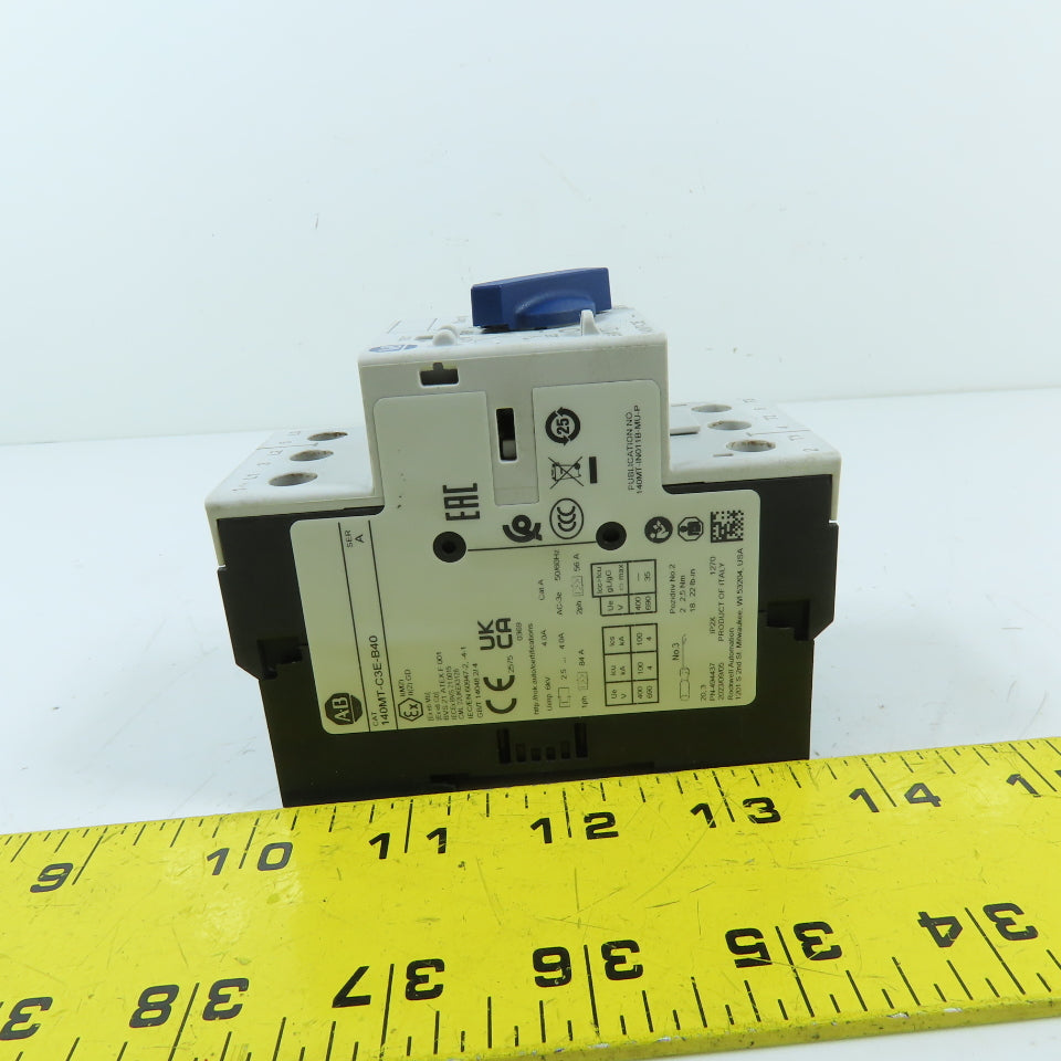 Allen-Bradley 140MT-C3E-B40 Motor Protection Circuit Breaker 2.5-4A 690V