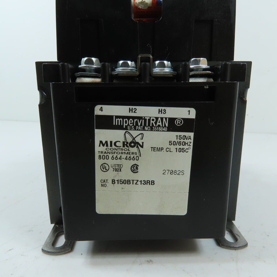 Micron B150BTZ13RB 150VA Control Transformer 240/480V Primary 120V Secondary