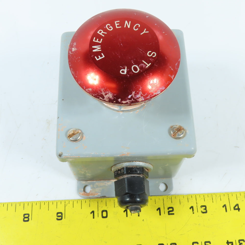 Cutler Hammer 10250T/91000T Large Mushroom Head Push Pull E-Stop Enclosure 600V