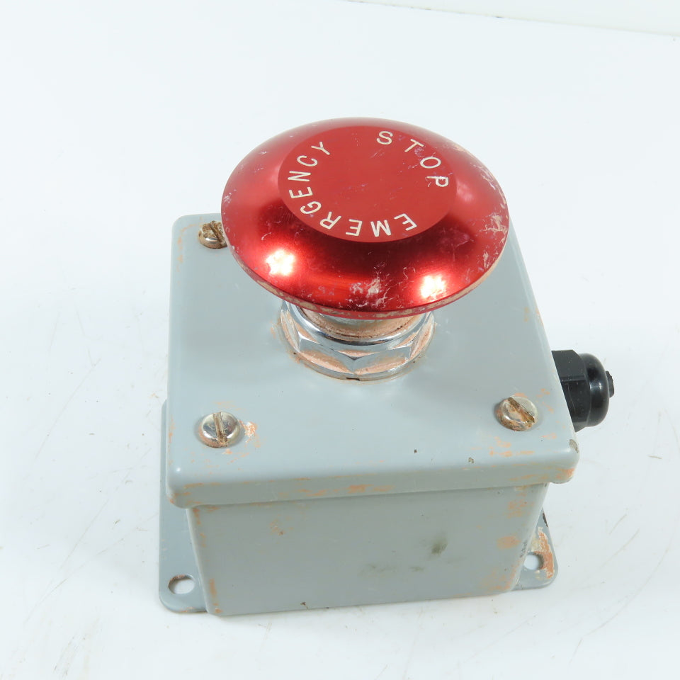 Cutler Hammer 10250T/91000T Large Mushroom Head Push Pull E-Stop Enclosure 600V