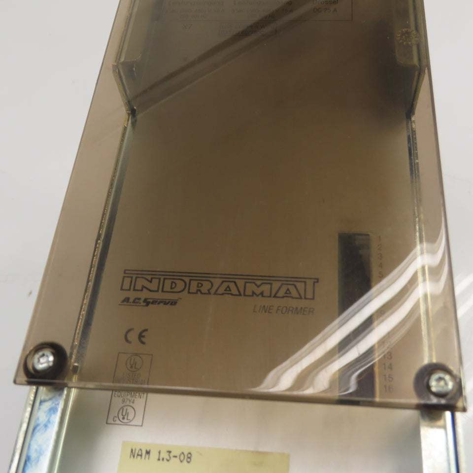 Indramat 268889 NAM 1.3-08 AC Servo Line Former Module (Clean)