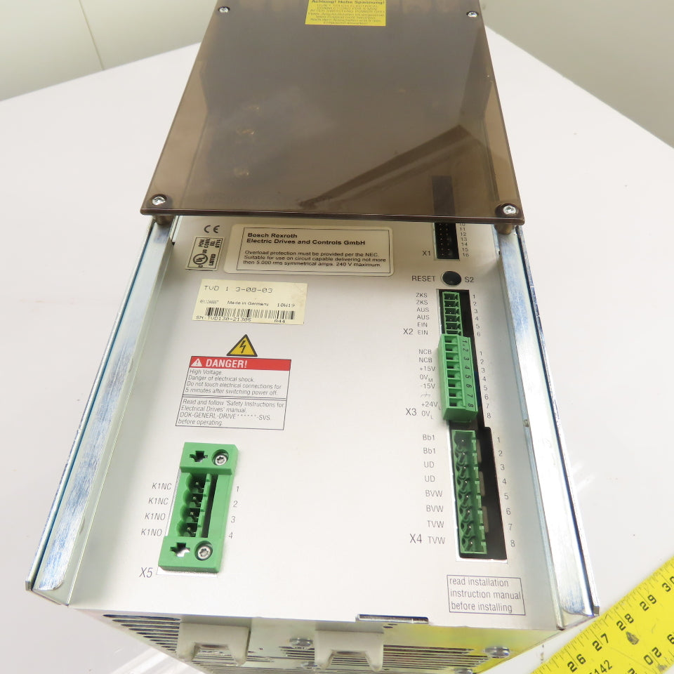 Indramat TVD 1.3-08-03 7.5kW AC Servo Power Supply Module 380-480VAC (Clean)