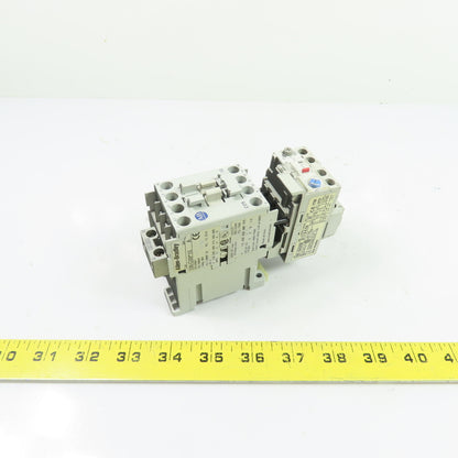 Allen-Bradley 100-C09*10 9A 600V Contactor 120V Coil w/ 193-EA2EB Relay 1.6-5A