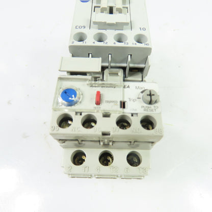 Allen-Bradley 100-C09*10 9A 600V Contactor 120V Coil w/ 193-EA2EB Relay 1.6-5A