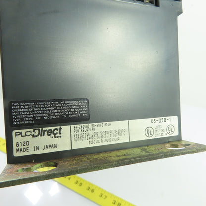 Koyo D3-05B-1 5-Slot PLC I/O Base w/Power Supply 110/220VAC