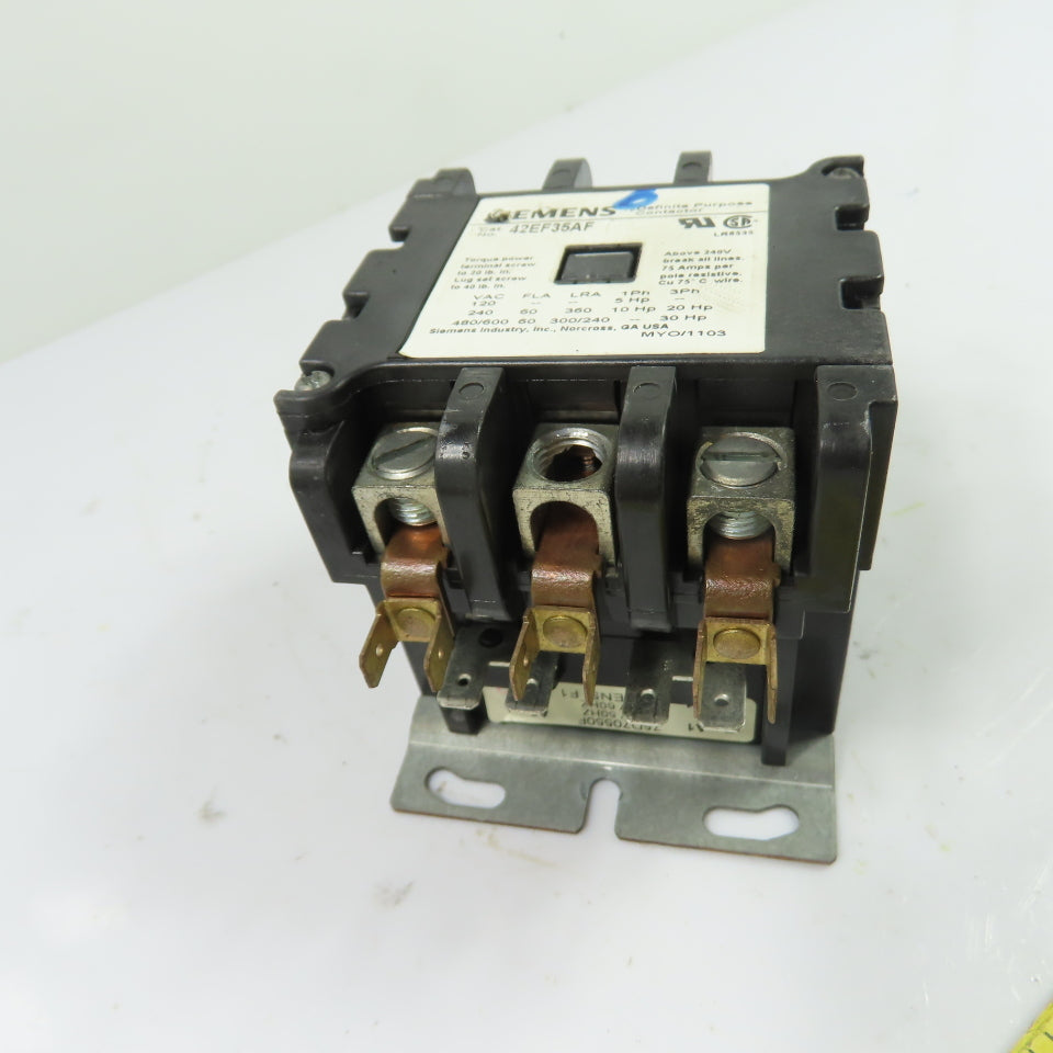 Siemens 42EF35AF Definite Purpose Controller 110/120V Coil 600VAC